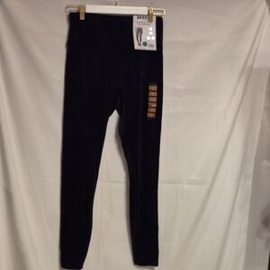 NWT LADIES RBX VELVET Black Leggings